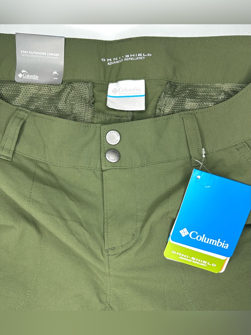 NWT Columbia Women’s Saturday Trail II Convertible Pants Green Size 4 - Picture 3 of 10